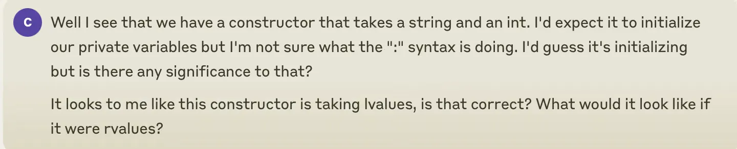 Follow-up question to Claude about the code